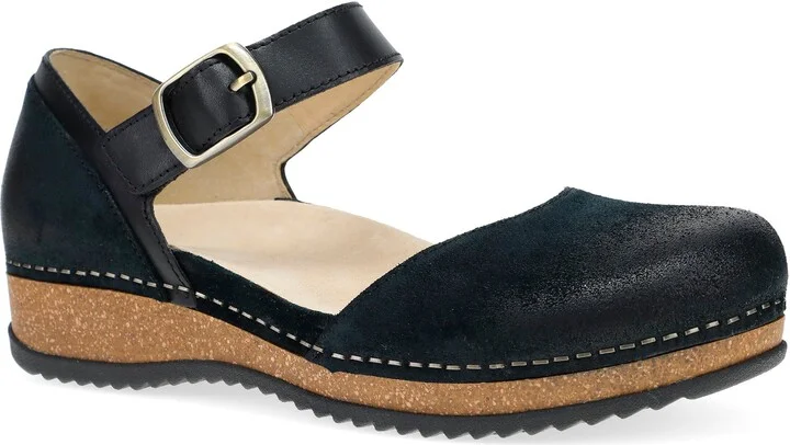 Black Burnished Suede