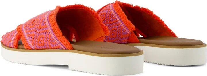 Mae Crossover Slide Sandal Flame Global Woven - Image 5