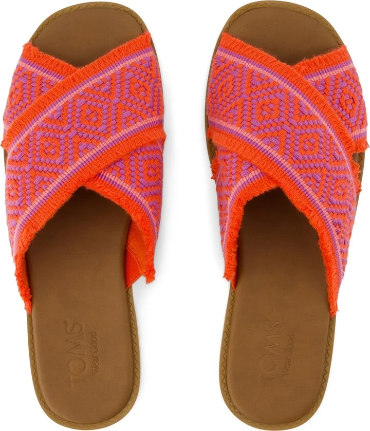 Mae Crossover Slide Sandal Flame Global Woven - Image 6
