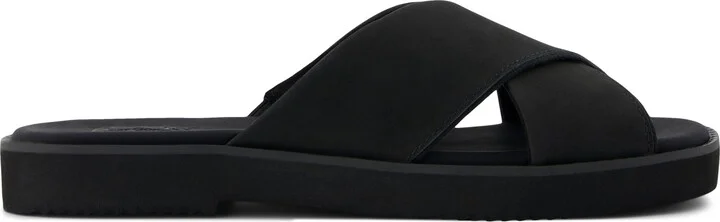 Mae Crossover Slide Sandal Leather