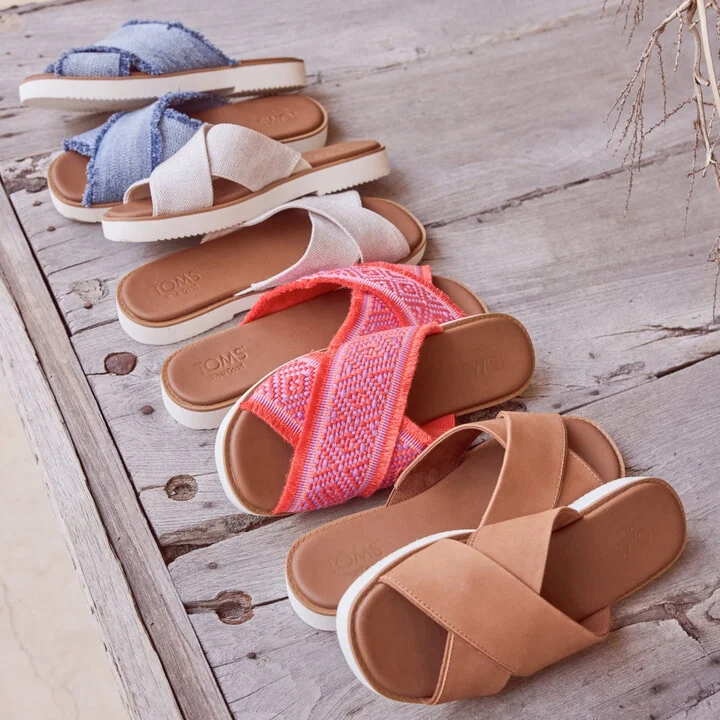Mae Crossover Slide Sandal Sugar Leather - Image 3
