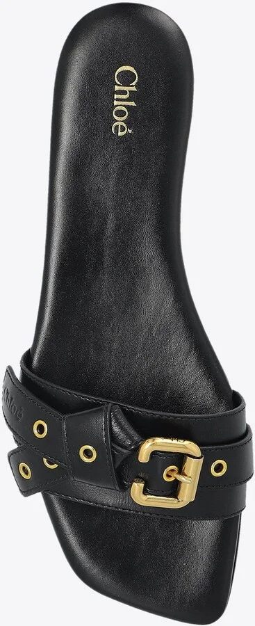 Mae Knotted-Strap Leather Flat Sandals - Image 3
