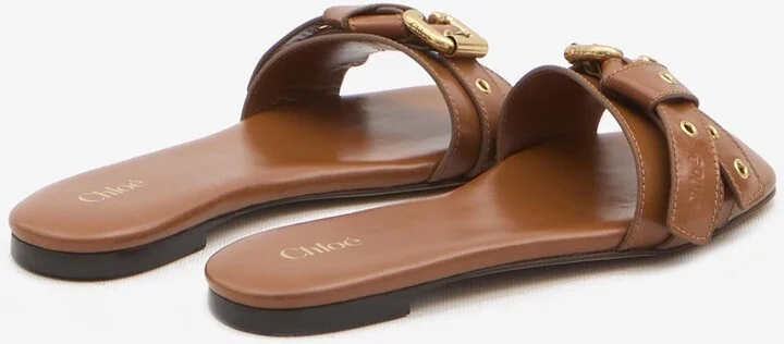 Mae Knotted-Strap Leather Flat Sandals - Image 2