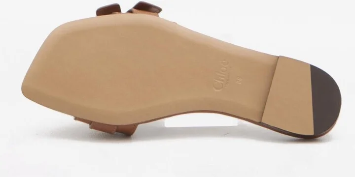 Mae Knotted-Strap Leather Flat Sandals - Image 3