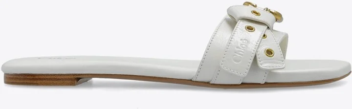Mae Leather Slides