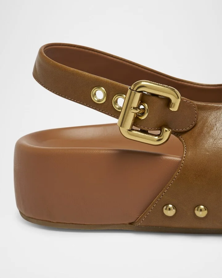 Mae Paddington Leather Crisscross Sandals - Image 2