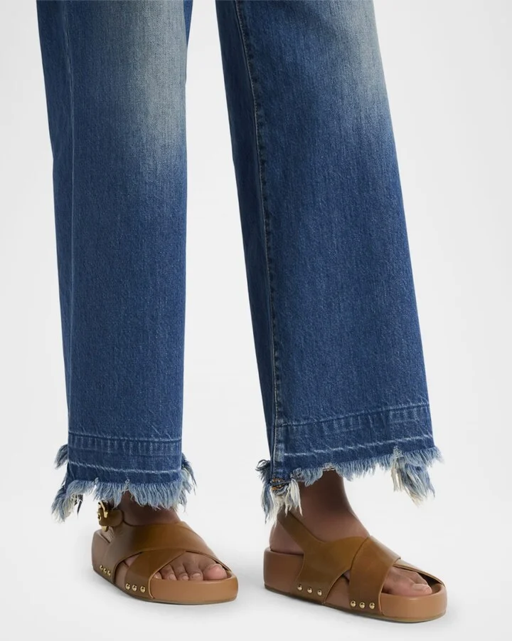 Mae Paddington Leather Crisscross Sandals - Image 5