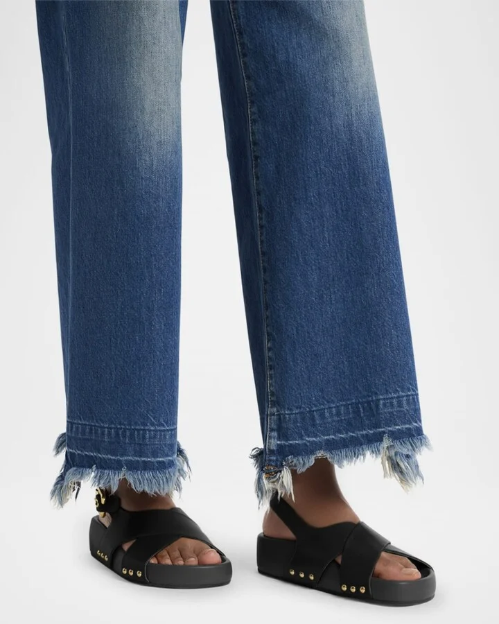 Mae Paddington Leather Crisscross Sandals - Image 9