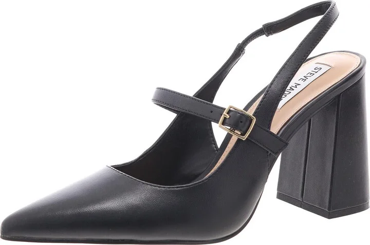 Maegan Womens Buckle Slingback Heels