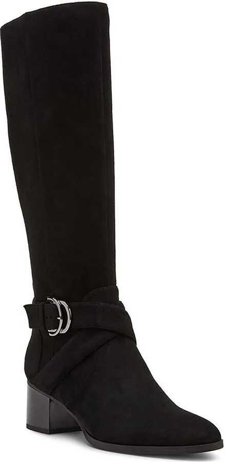 Maelie Womens Faux Suede Tall Knee-High Boots