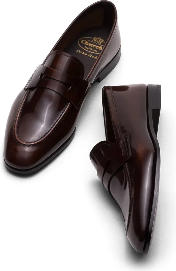 Maesteg polished fumè loafers - Image 3