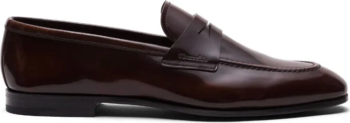 Maesteg polished fumè loafers