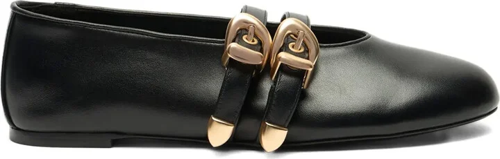Maeve 35 buckle-strap slingback ballerinas