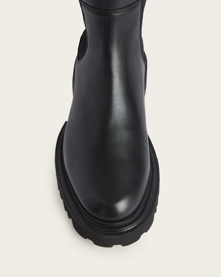Maeve Knee High Slip On Leather Boots - Image 3
