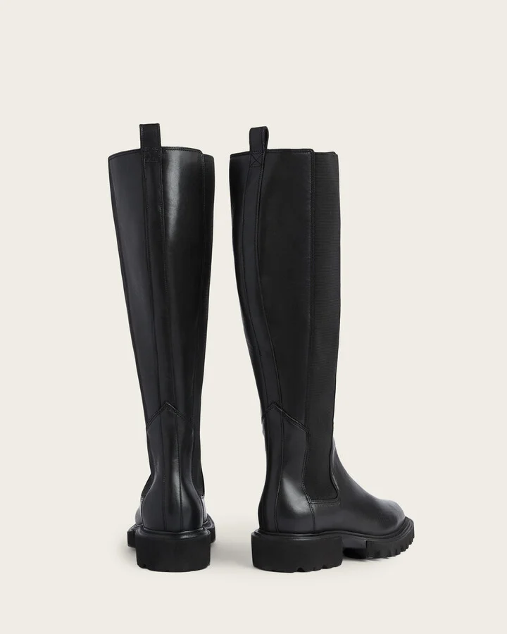 Maeve Knee High Slip On Leather Boots - Image 6