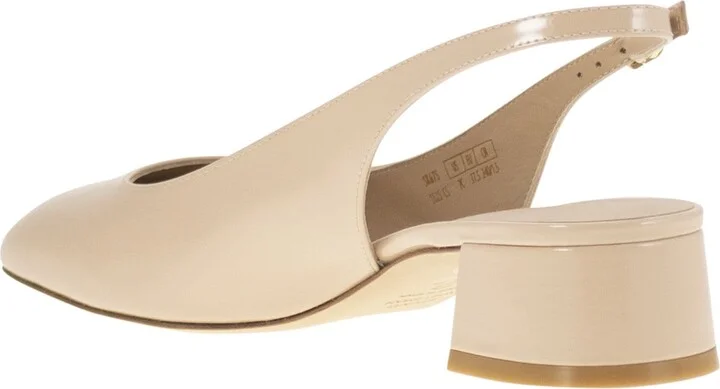 Maeve - Lacquered Leather Slingback - Image 3
