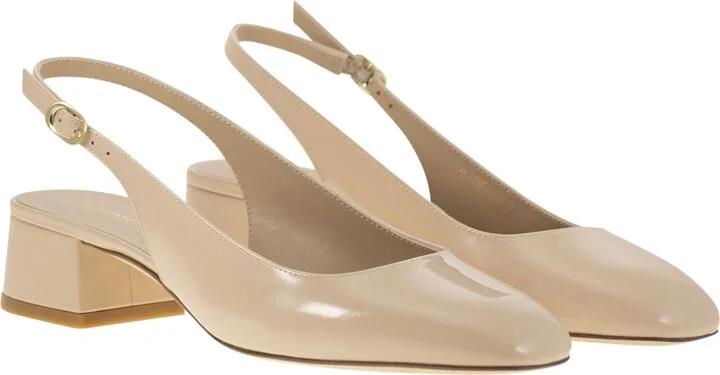 Maeve - Lacquered Leather Slingback - Image 4