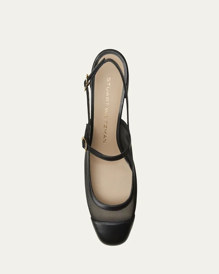Maeve Mesh Mary Jane Slingback Pumps - Image 2