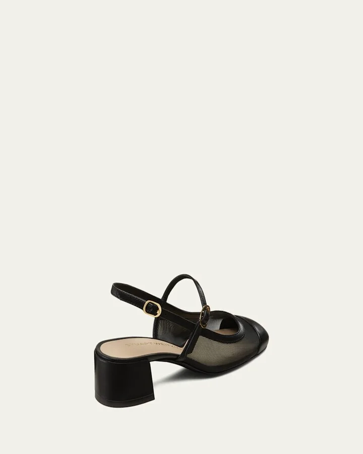 Maeve Mesh Mary Jane Slingback Pumps - Image 3
