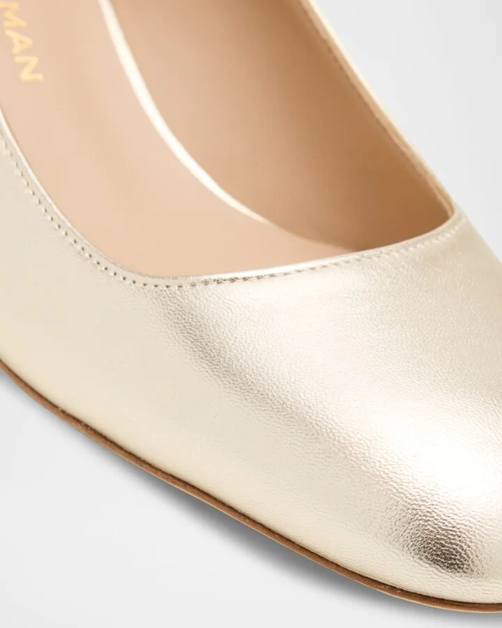 Maeve Metallic Block-Heel Pumps - Image 5