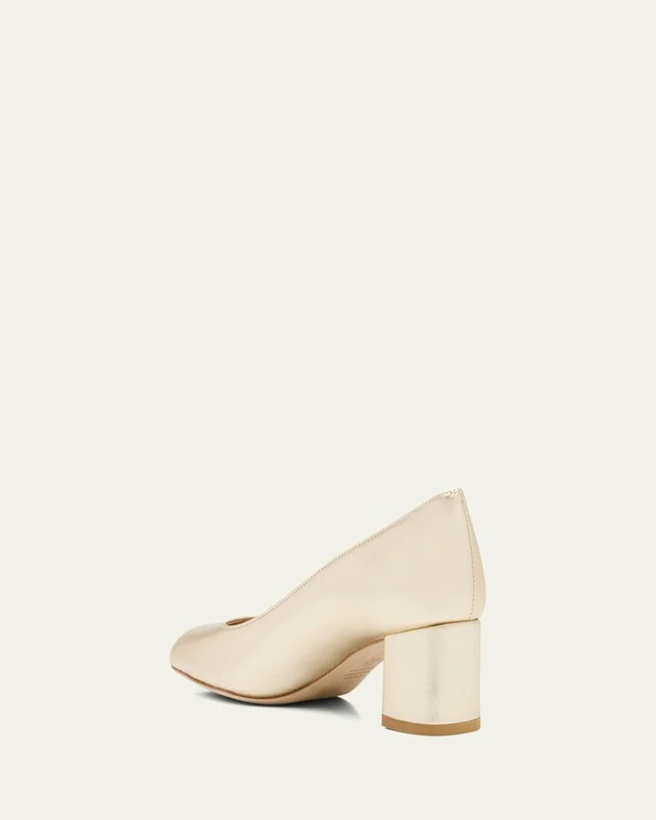 Maeve Metallic Block-Heel Pumps - Image 2