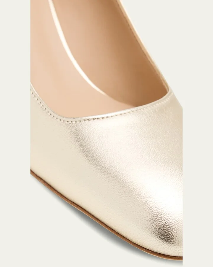 Maeve Metallic Block-Heel Pumps - Image 6