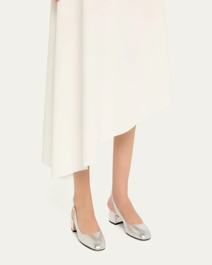 Maeve Metallic Slingback Ballerina Pumps - Image 2