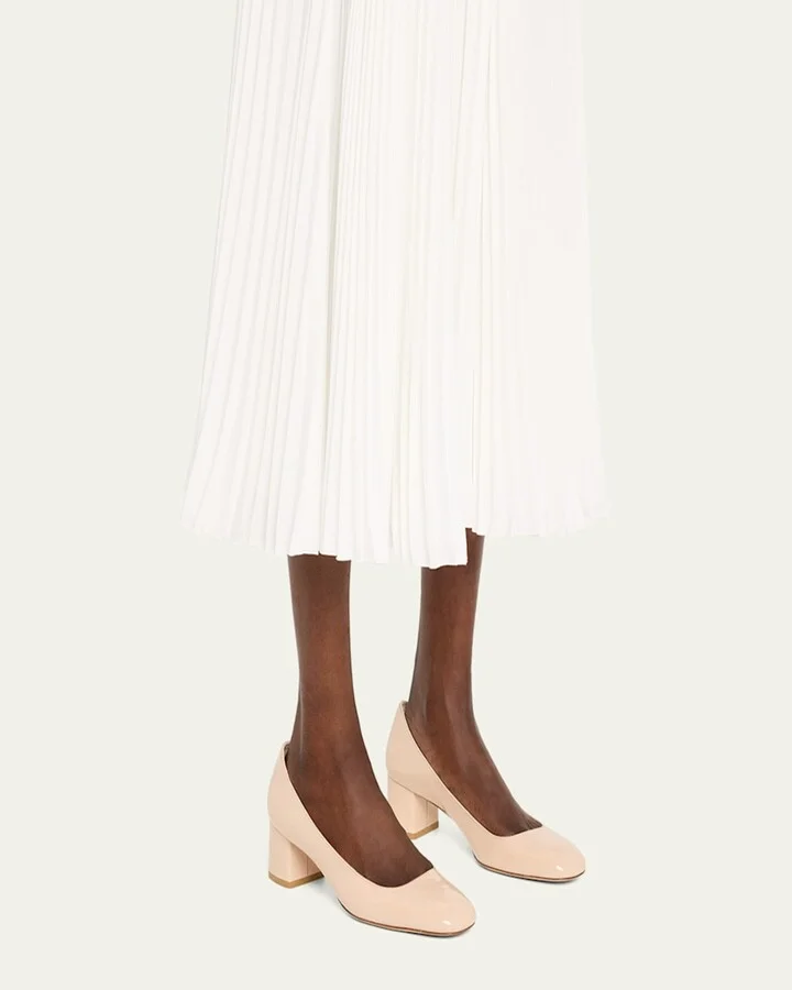 Maeve Patent Block-Heel Pumps - Image 5