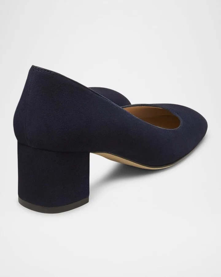 Maeve Suede Block-Heel Pumps - Image 3