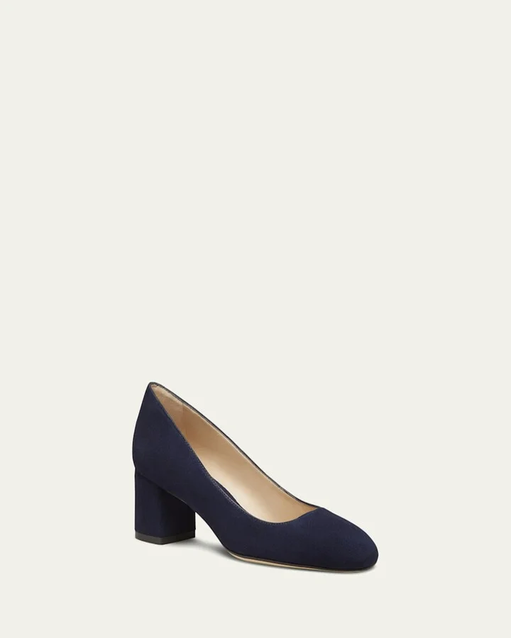 Maeve Suede Block-Heel Pumps - Image 5