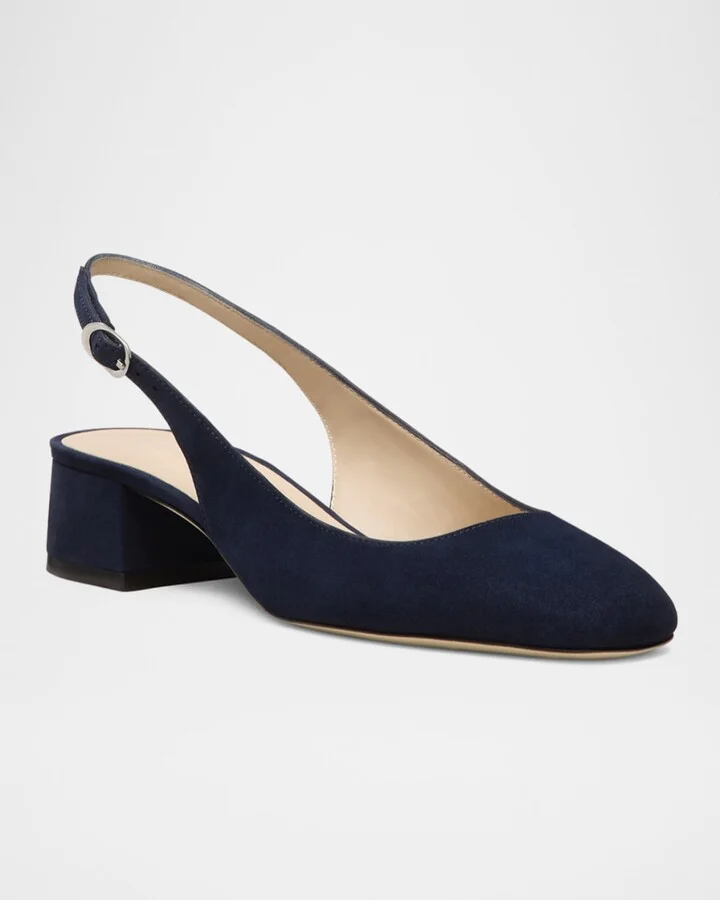 Maeve Suede Slingback Ballerina Pumps - Image 2
