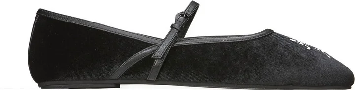 Maeve Velvet Ballet Flat In Colour Black Size 35 - Image 2