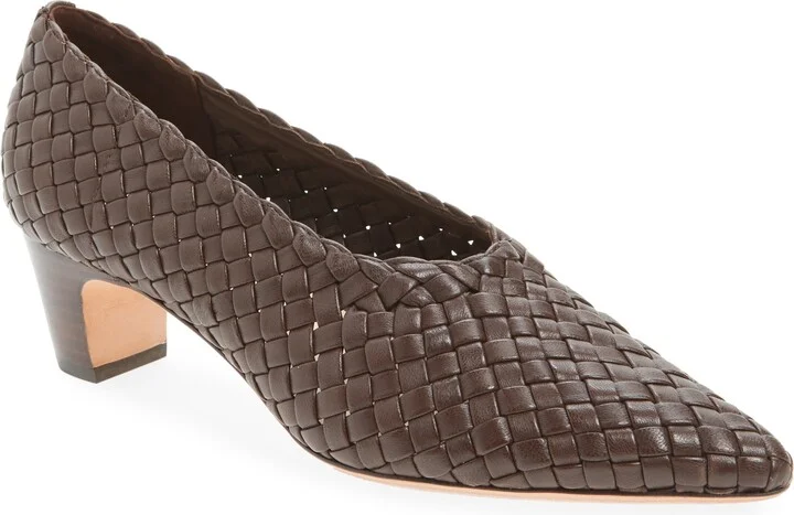 Maeve Woven Pointed Toe Pump