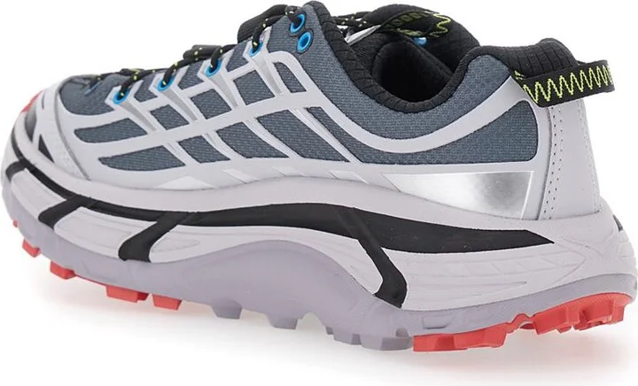 'Mafate' Grey Sneakers With Insert Design And Drawstring Closure In Synthetic Fiber Unisex - Image 3