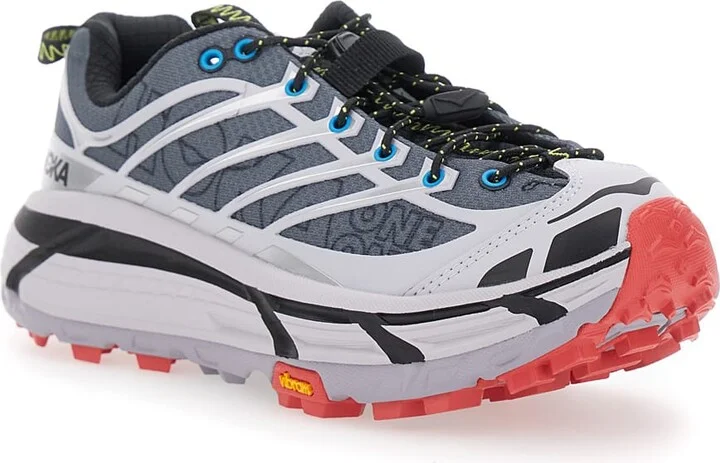 'mafate' Grey Sneakers With Insert Design And Drawstring Closure In Synthetic Fiber Unisex - Image 2