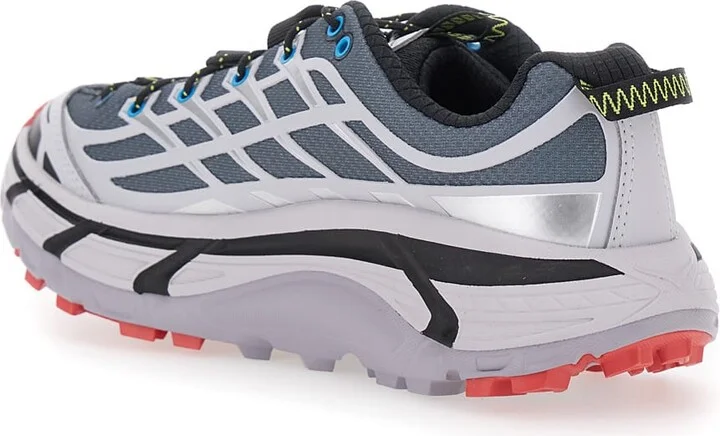 'mafate' Grey Sneakers With Insert Design And Drawstring Closure In Synthetic Fiber Unisex - Image 3