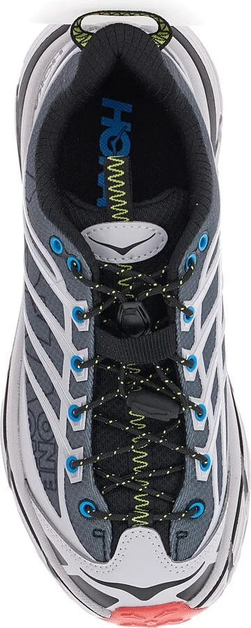 'mafate' Grey Sneakers With Insert Design And Drawstring Closure In Synthetic Fiber Unisex - Image 4