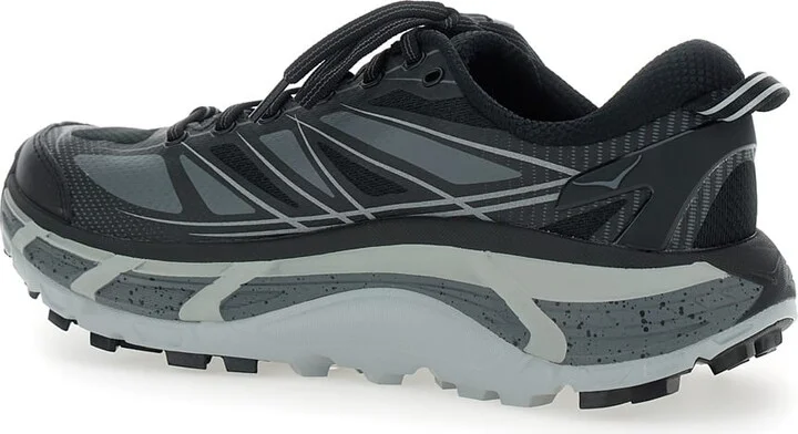 'mafate Speed 2' Black Low Top Sneakers With Logo Print On The Side In Tech Fabric Unisex - Image 3