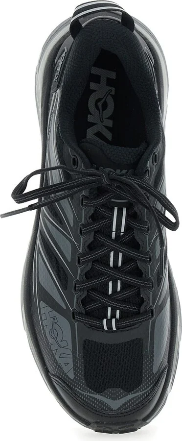 'mafate Speed 2' Black Low Top Sneakers With Logo Print On The Side In Tech Fabric Unisex - Image 4