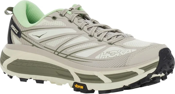'mafate Speed 2' Grey Low Top Sneakers With Logo Print On The Side In Tech Fabric Unisex - Image 2