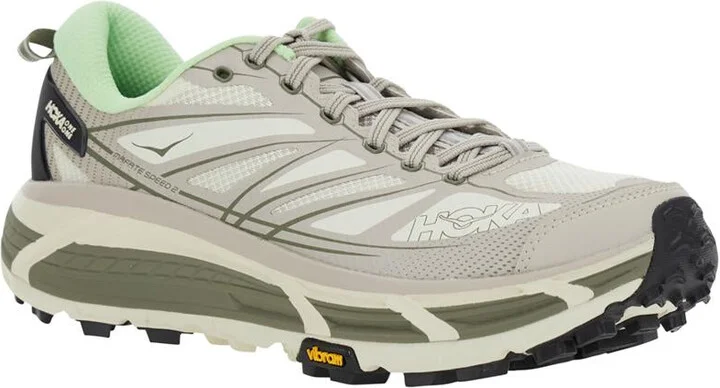 'Mafate Speed 2' Grey Low Top Sneakers With Logo Print On The Side In Tech Fabric Unisex - Image 2