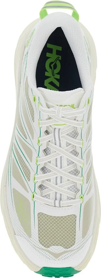 'mafate Speed 2' White Low Top Sneakers With Logo Patch On The Tongue And Contrasting Pull-tab At The Heel In Tech Fabric Unisex - Image 4