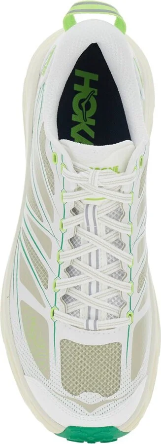 'Mafate Speed 2' White Low Top Sneakers With Logo Patch On The Tongue And Contrasting Pull-Tab At The Heel In Tech Fabric Unisex - Image 4