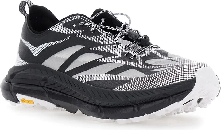 'mafate Speed 4 Lite' Black Low Top Sneakers With Mesh Panels In Tech Fabric Unisex - Image 2