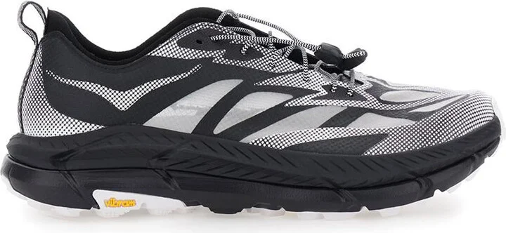 'Mafate Speed 4 Lite' Black Low Top Sneakers With Mesh Panels In Tech Fabric Unisex
