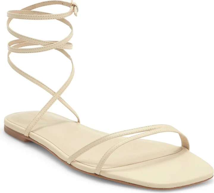 Magalie Ankle Tie Flat Sandal