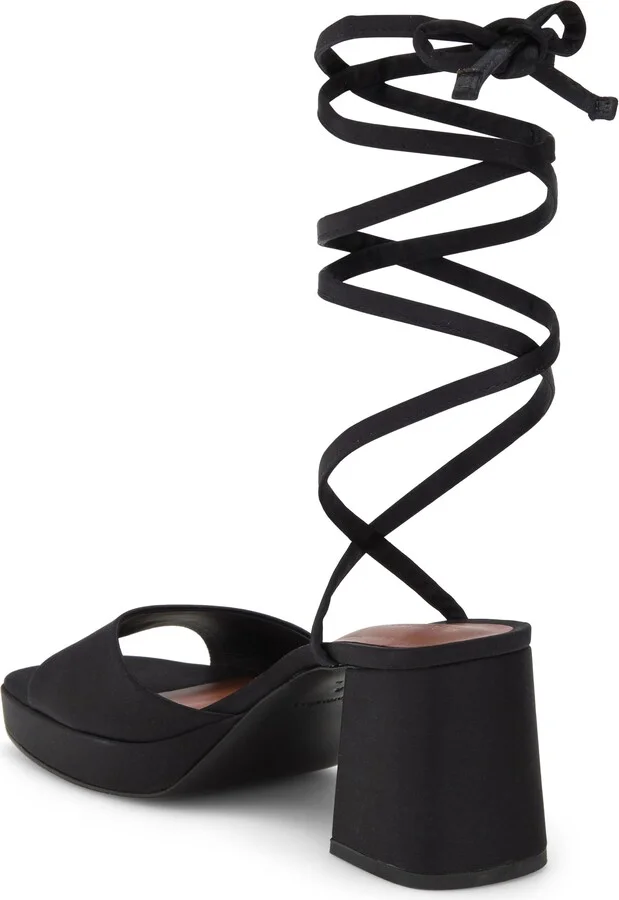 Magda Ankle Tie Platform Sandal - Image 2