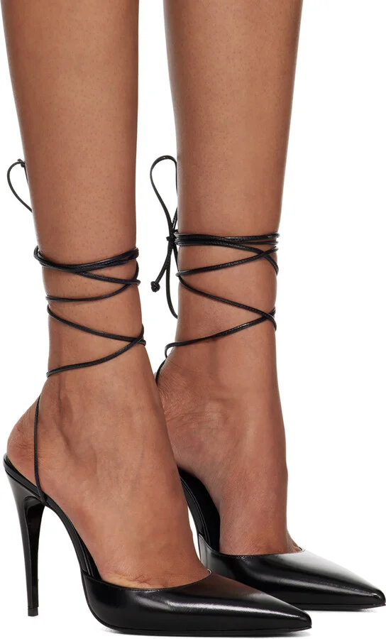 Magda Butrym Black Pointed Heels - Image 4