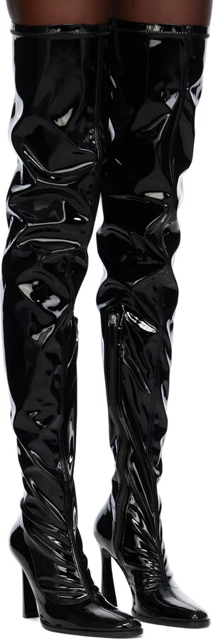 Magda Butrym Black Retro Tall Boots - Image 4
