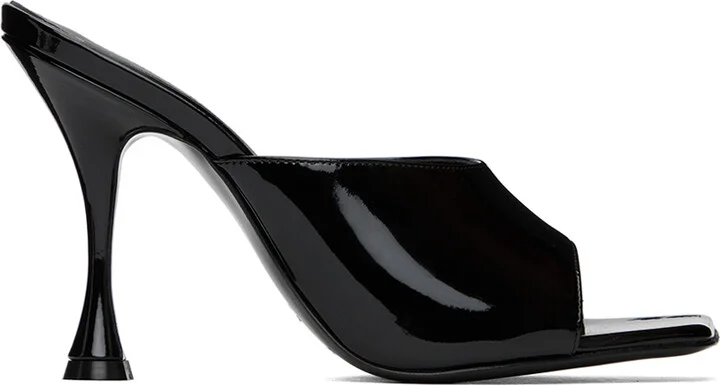 Magda Butrym Black Square Toe Mules